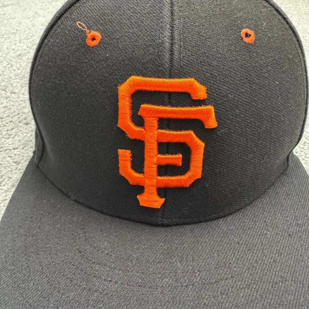 47 Brand San Francisco Giants SF MLB Baseball Hat Cap Mens OSFA Black Orange